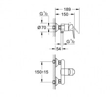 MONOMANDO DUCHA BAUEDGE GROHE